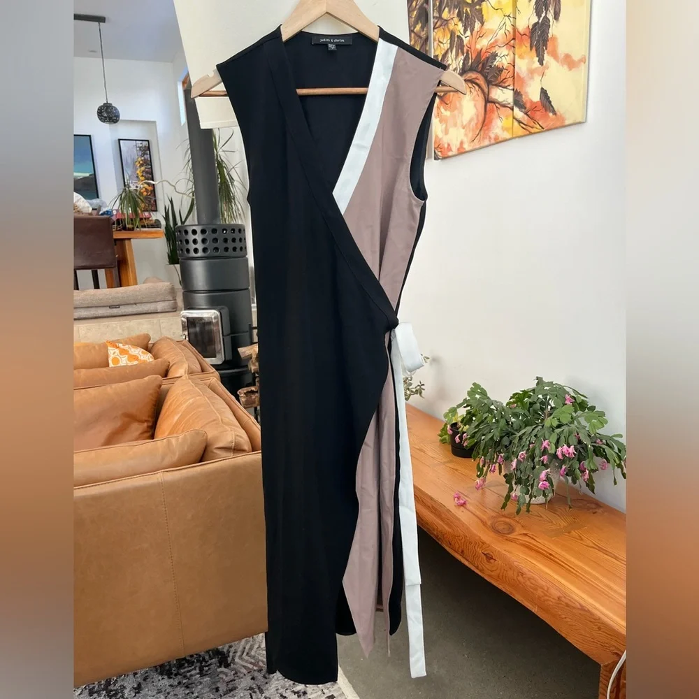 Judith & Charles Lafayette Wrap Midi Dress - Picture 2 of 4